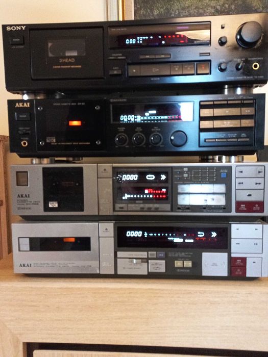 Magnetofony kasetowe Akai Sony