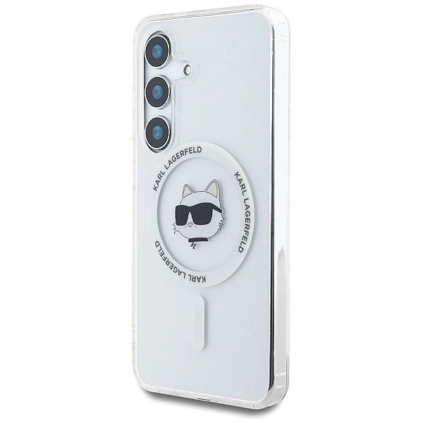 Etui Karl Lagerfeld Button Choupette Head Printed Logo MagSafe Samsung