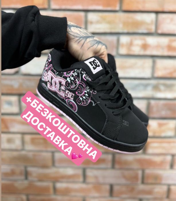 БЕЗКОШТОВНА ДОСТАВКА‼️Кросівки DC Court Graffik Black Pink Sabbath,дс