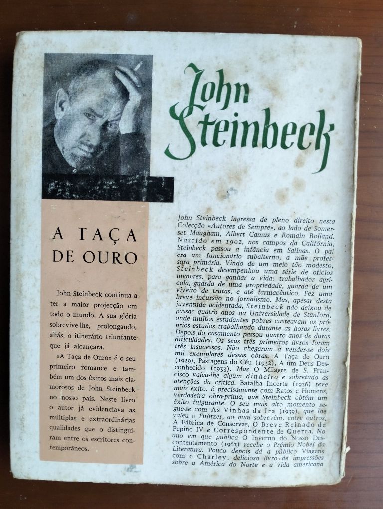 Livro A Taça de Ouro - Steinbeck