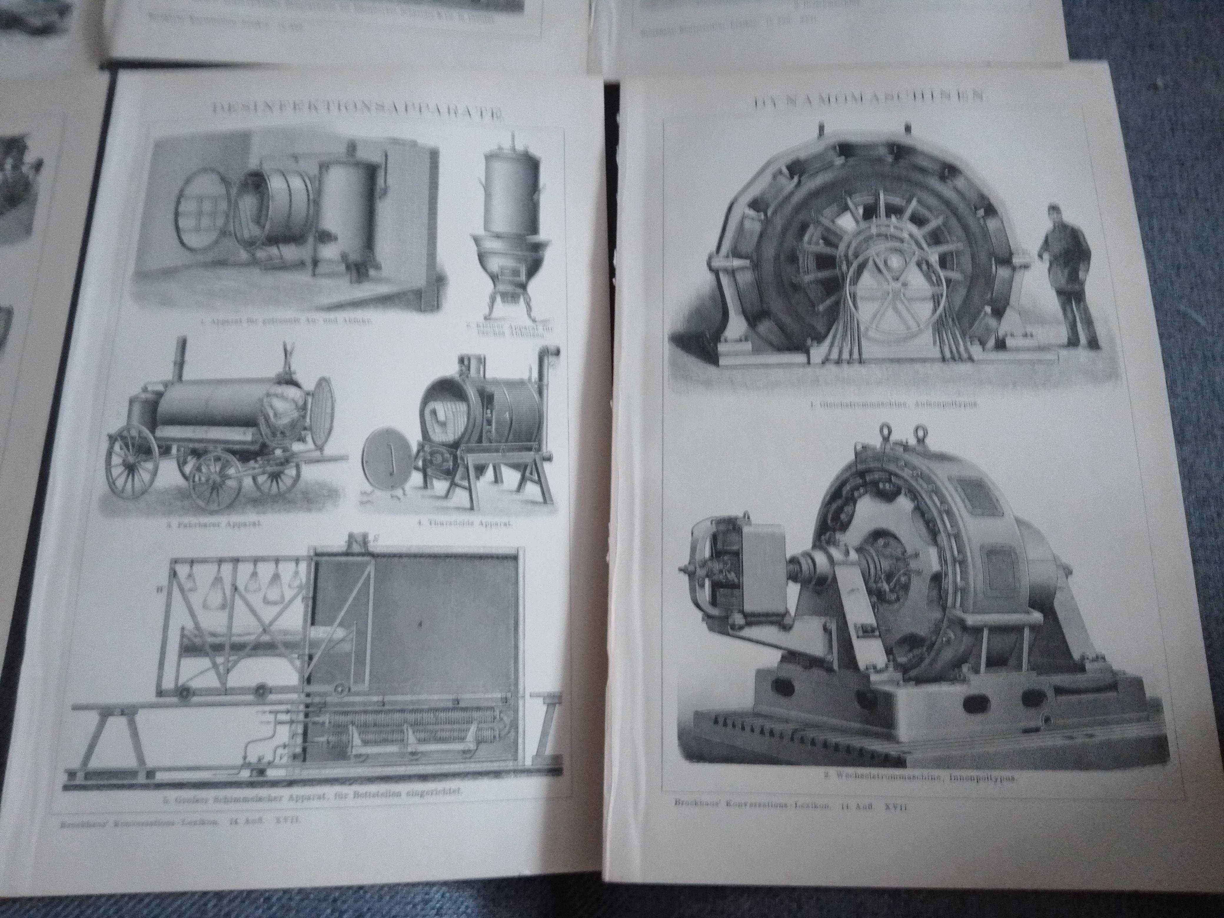 Industrial - Maszyny, Produkcja  oryginalne XIX w. grafiki