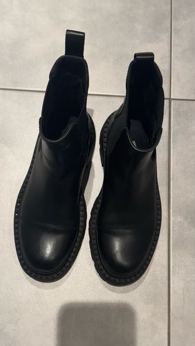 Жіночі чорні шкіряні челсі Negroni PRPY, 37 розмір