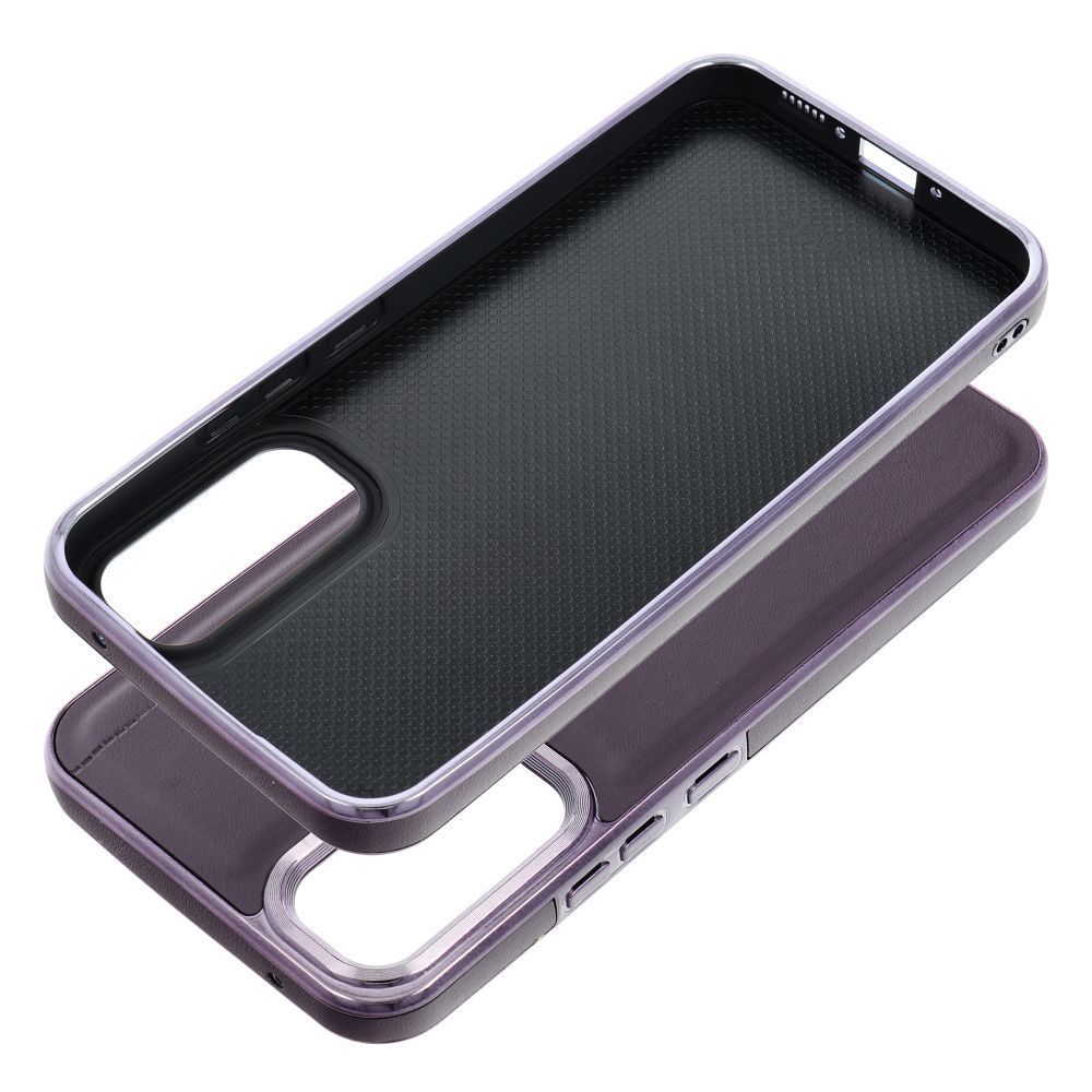 Etui Case Plecki Milano Samsung A34 5G Ciemny Fiolet + Szkło 9H