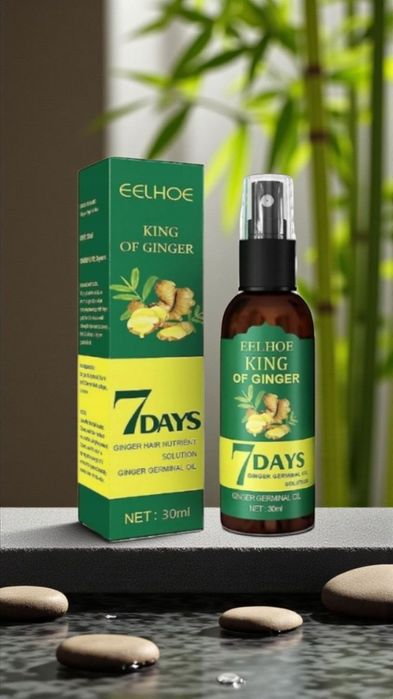 7 dniowa kuracja - imbirowy olejek na wypadające włosy.