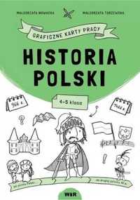 Historia Polski. Graficzne karty pracy dla kl. 4 - 5 - Małgorzata Now