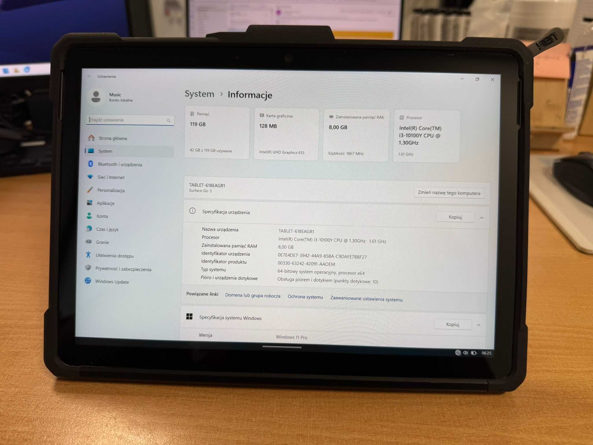 Microsoft Surface GO 3 gen. i3/8/128GB