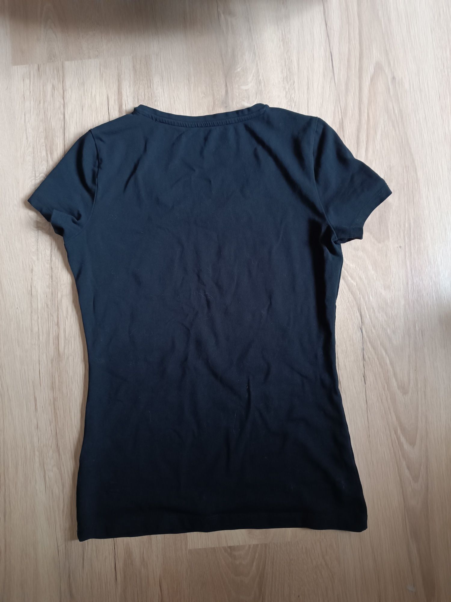Guess koszulka t-shirt czarna damska S XXS