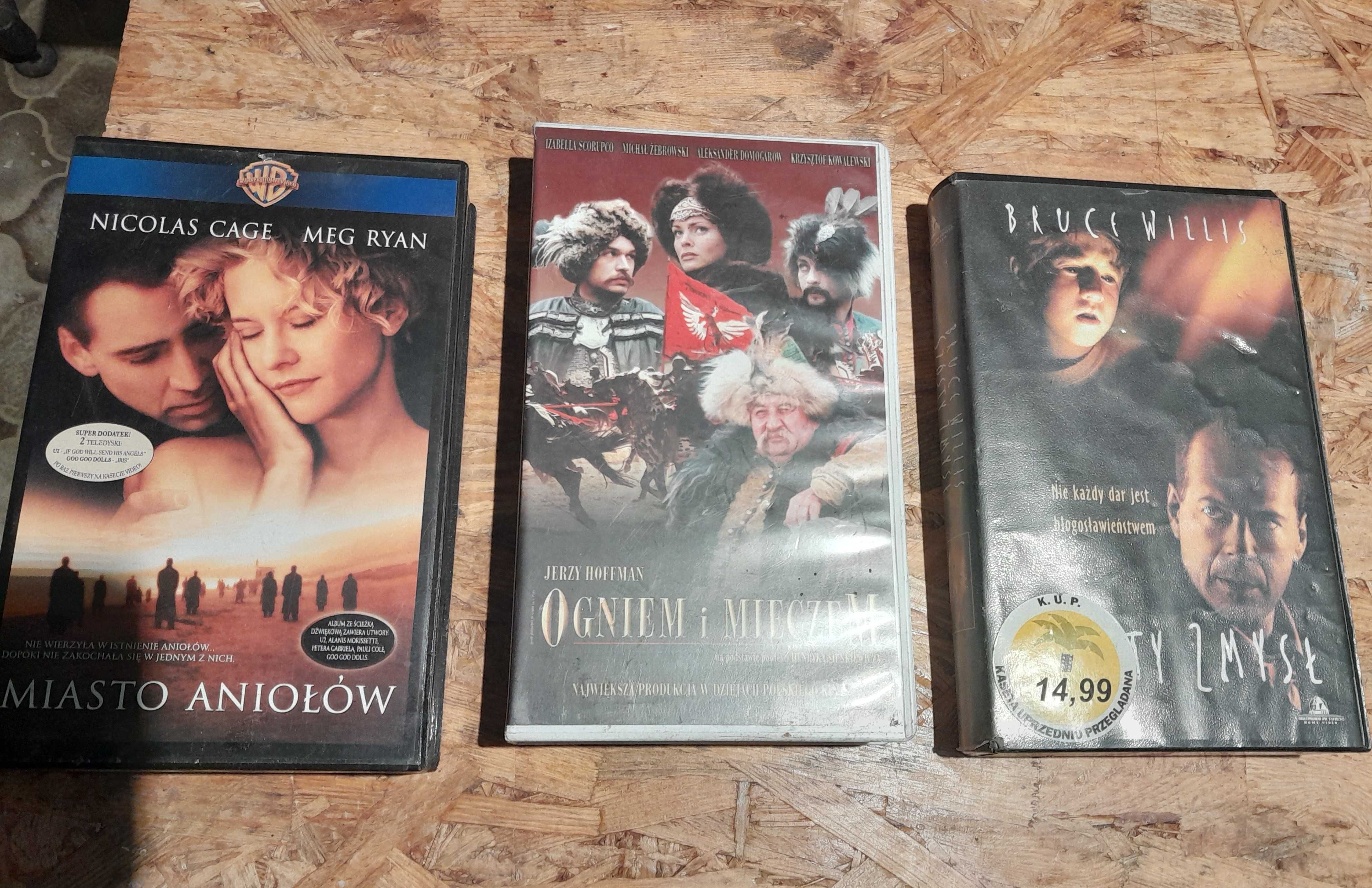 Kasety VHS film kaseta zestaw 10 sztuk Titanic Matrix Bridget Speed2