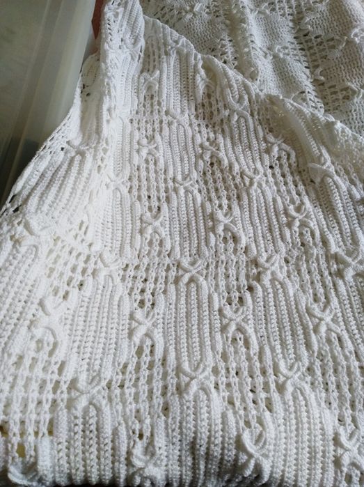 Colcha croché feita a mão