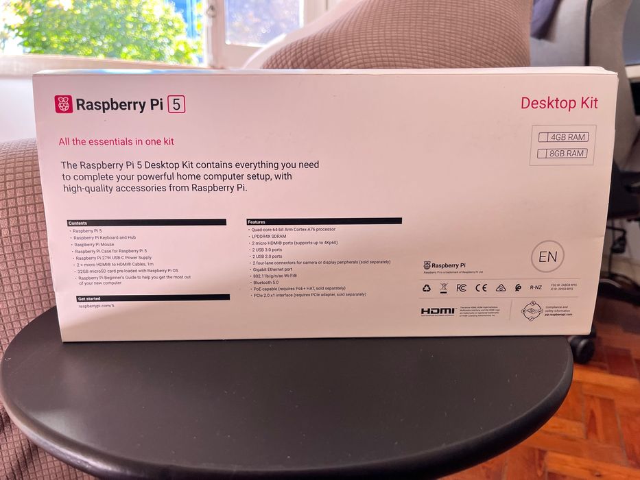 Raspberry Pi 5 Desktop Kit 16GB – Novo e a selado