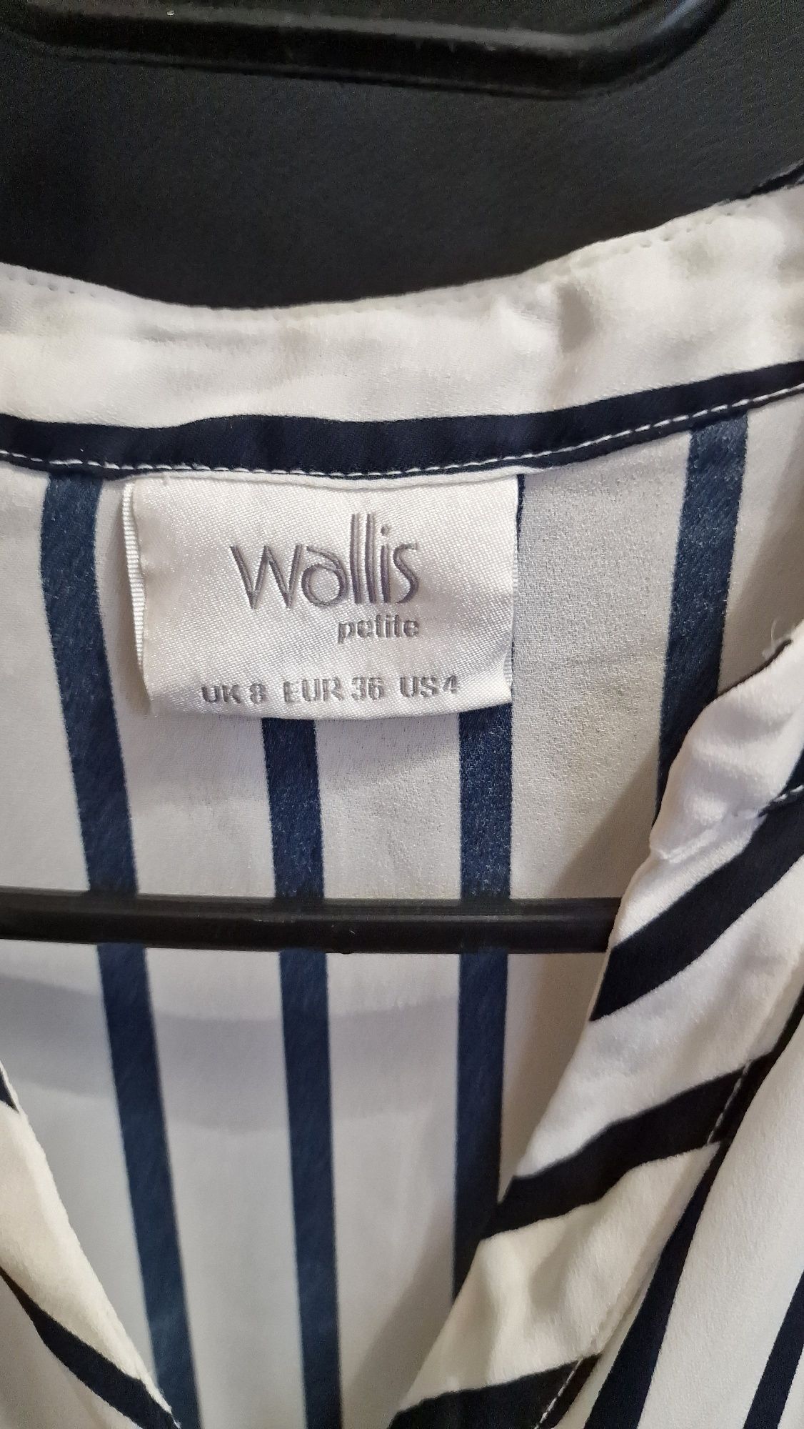 Koszula bluzka z długim rękawem wiązana paski pasy guziki zapinana Wal
