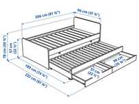 Cama com arrumação