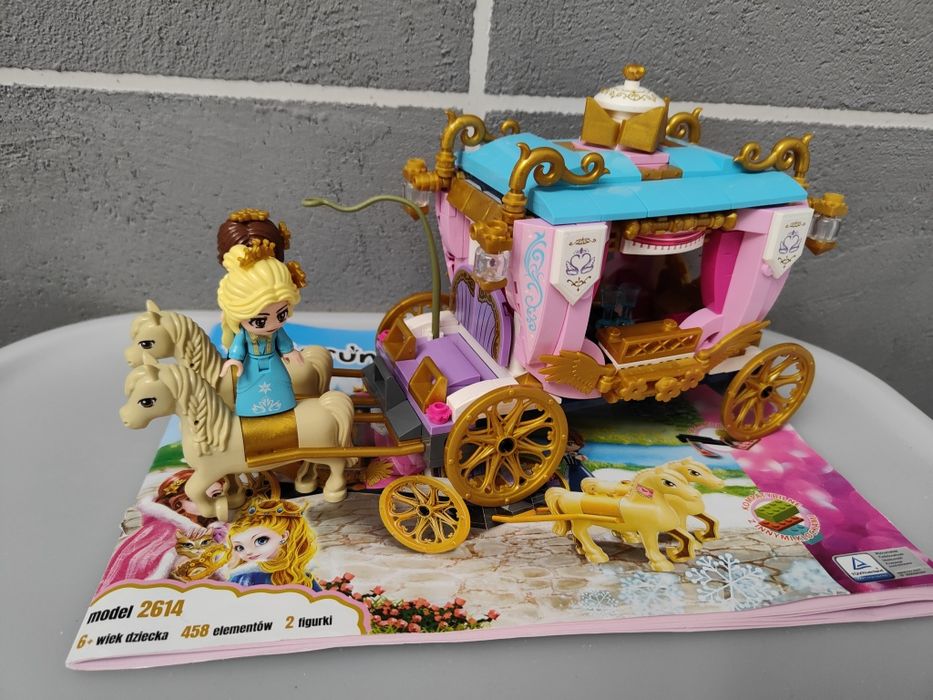 Klocki Bajkowy Świat Elefun 2614 Królewska Karoca, Enli ala Lego