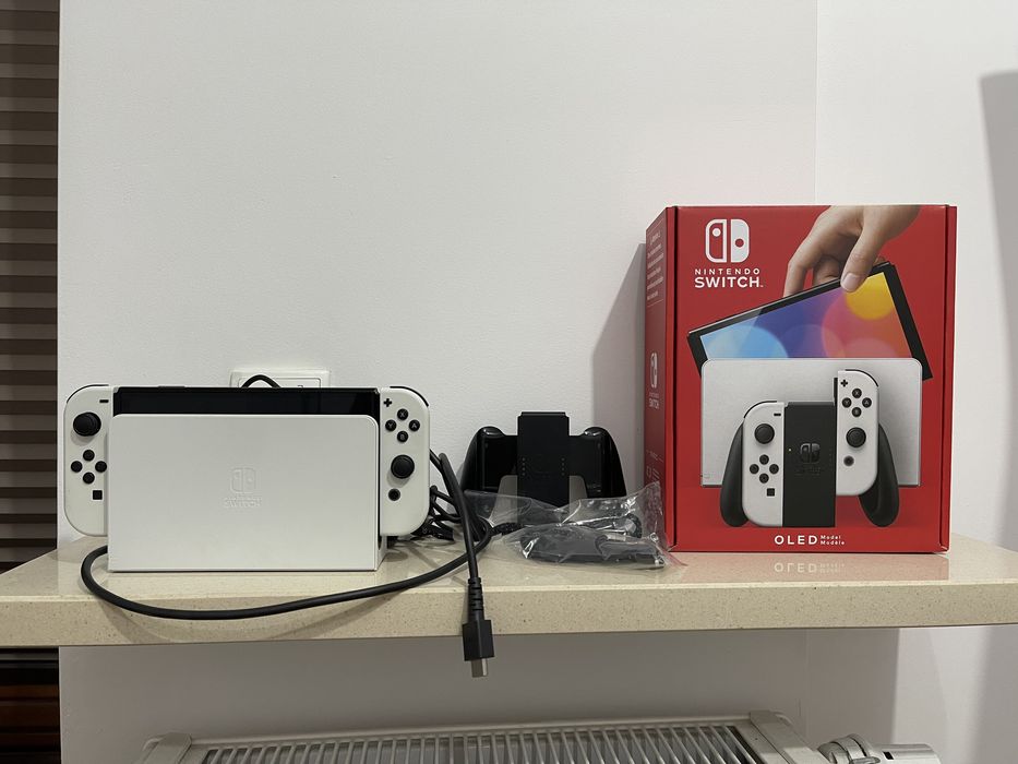 Nintendo Switch oled + karta pamięci 256 GB