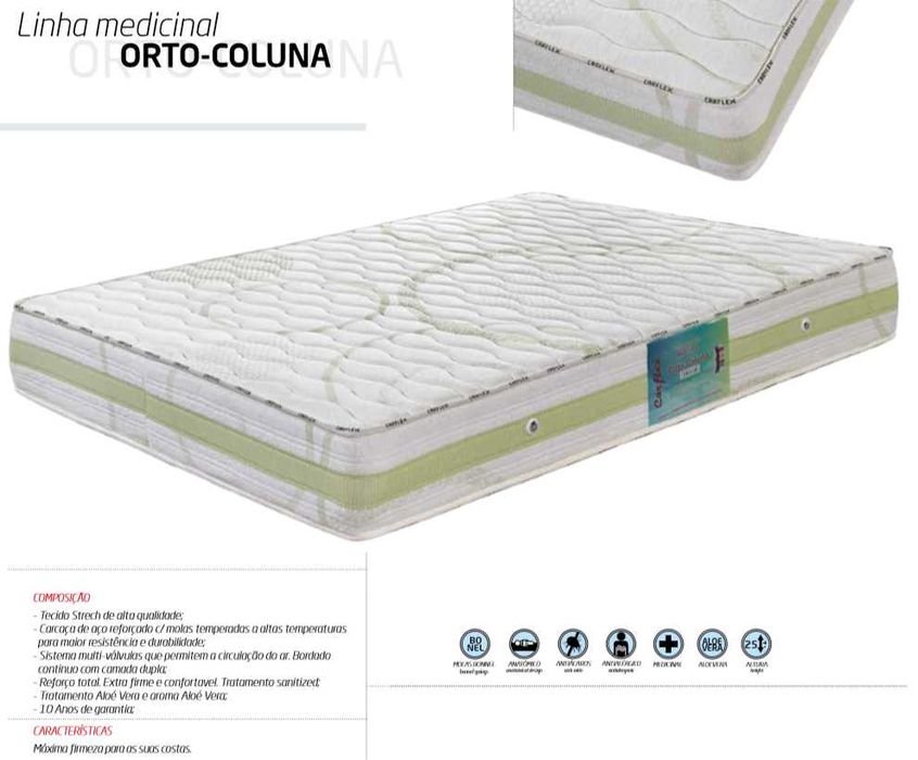 Colchões de Casal - Viscoelástico, Molas Ensacadas todas as medidas.