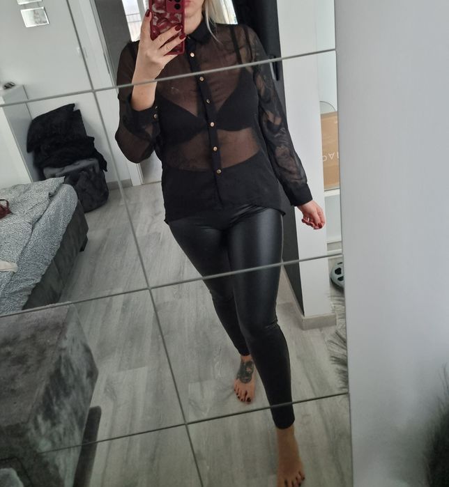 Czarna koszula mgielka