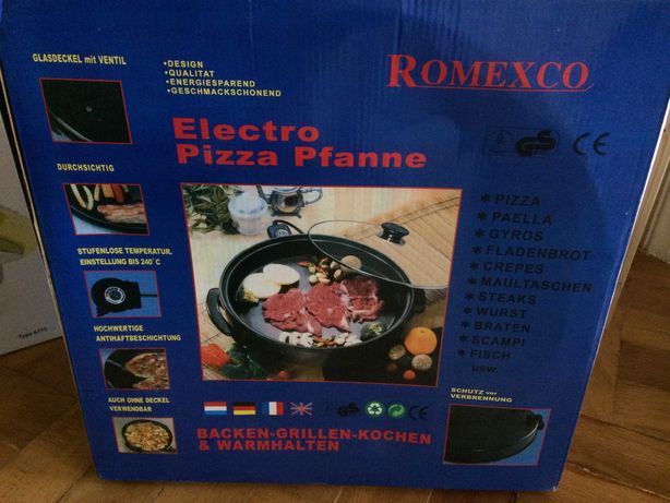 Placa eléctrica de pizza transportável