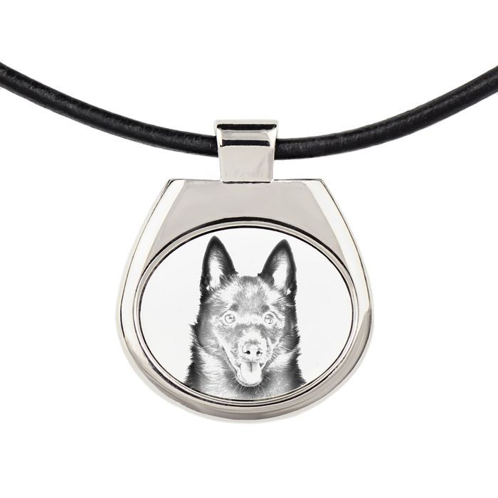 Schipperke zawieszka naszyjnik z psem Art-Dog