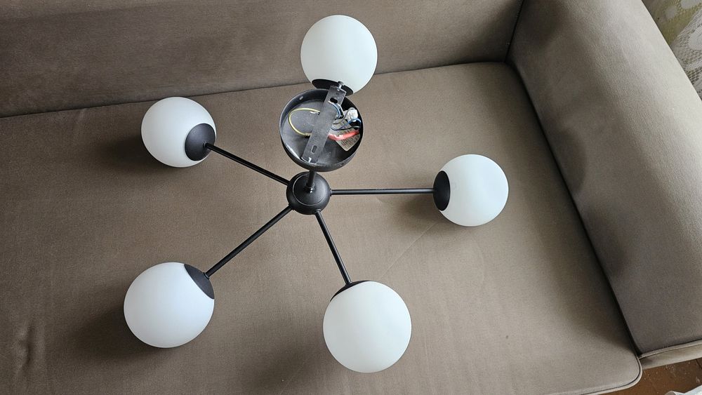 Lampa sufitowa 5 ramienna