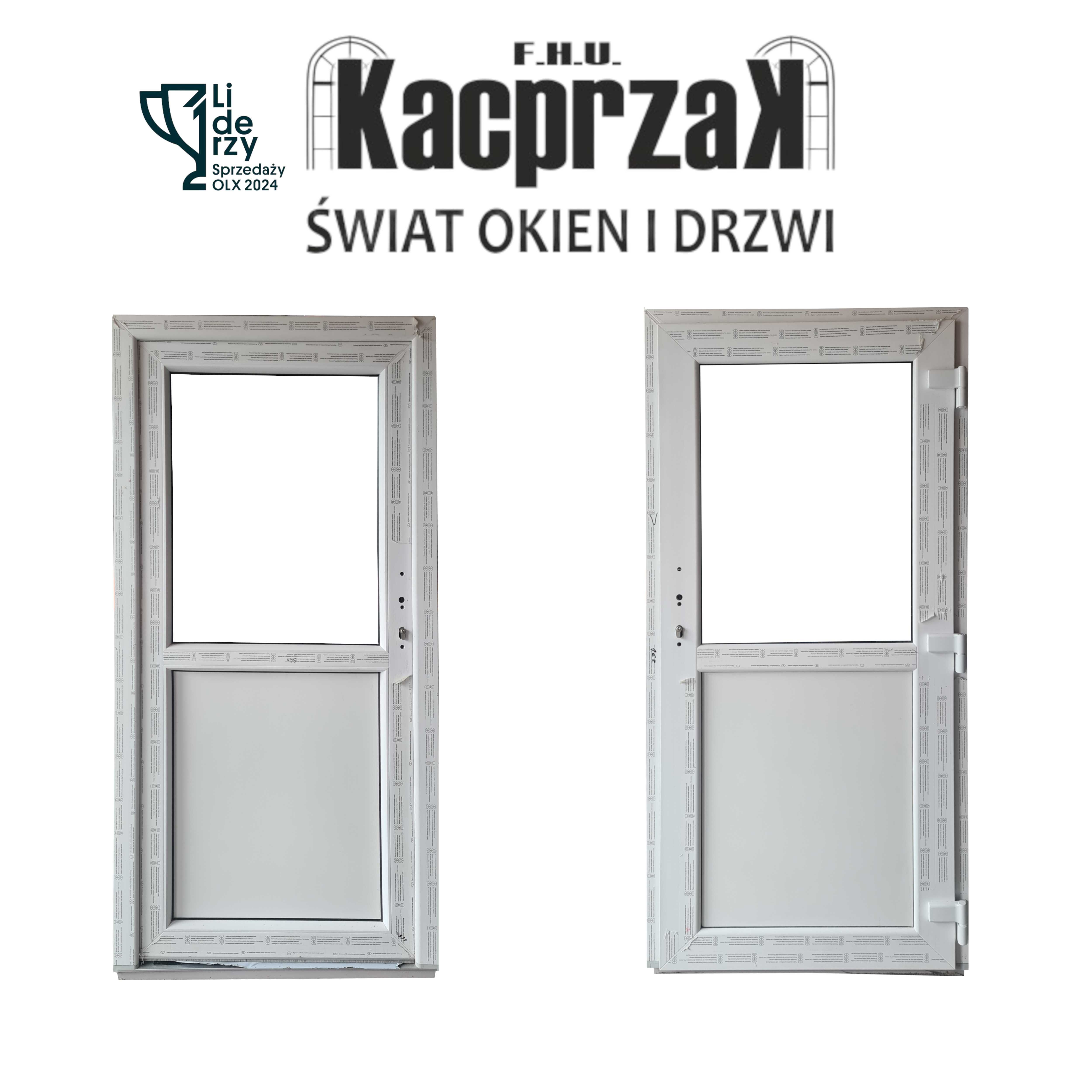 Drzwi zewnętrzne KACPRZAK PCV 90X200 NOWE lewe