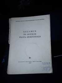 Egzamin na licencję pilota sportowego 1957 prl