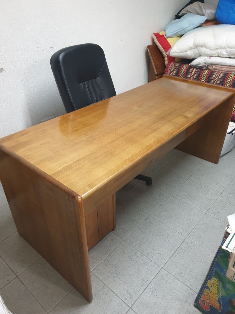 Secretaria Cerne com módulo gavetas madeira maciça