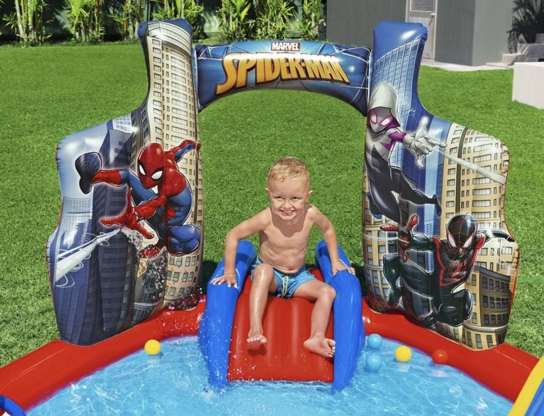 Wodny Plac Zabaw Basen ogrodowy dziecięcy dzieci Spiderman Bestway