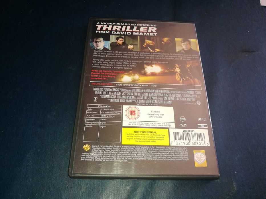 SPARTAN	DVD (legendagem em Inglês9