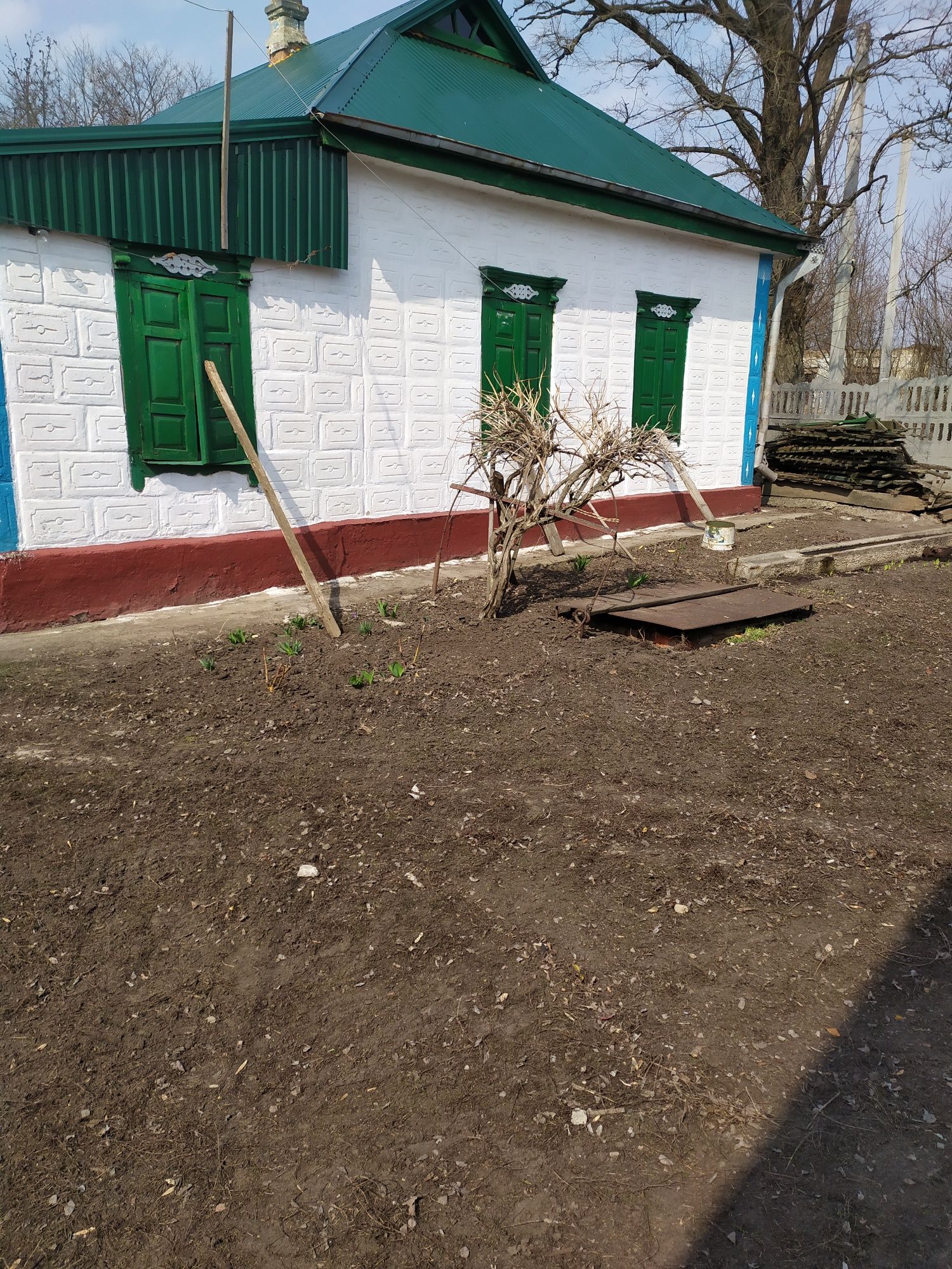 Два будинки у дворі, торг.