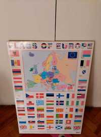 Quadro / Poster Bandeiras da Europa