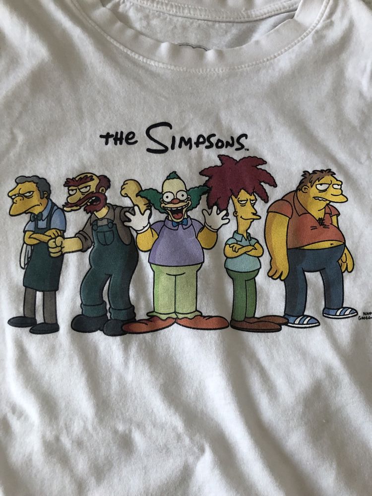 Biała męska koszulka „The Simpsons” z firmy Primark