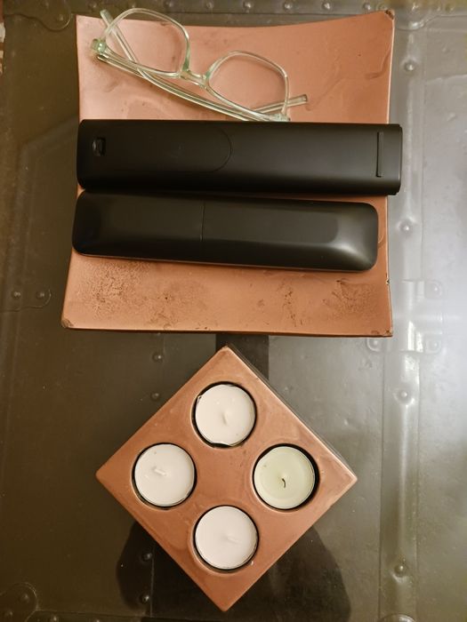 Conjunto suporte velas e prato