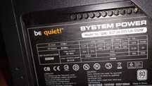 Zasilacz pc be quiet 550w