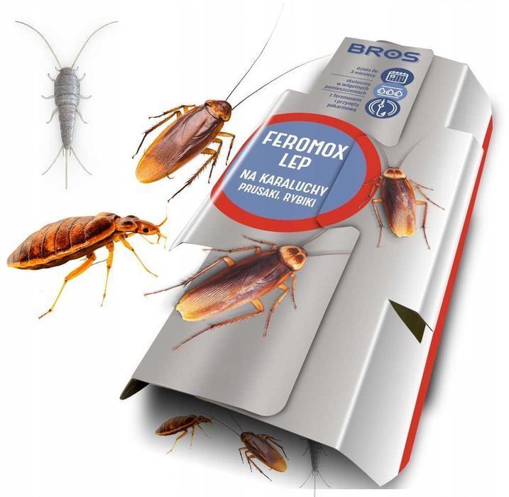 Bros - Feromox Standard - Lep Na Karaluchy, Prusaki, Rybiki - 10 Szt.