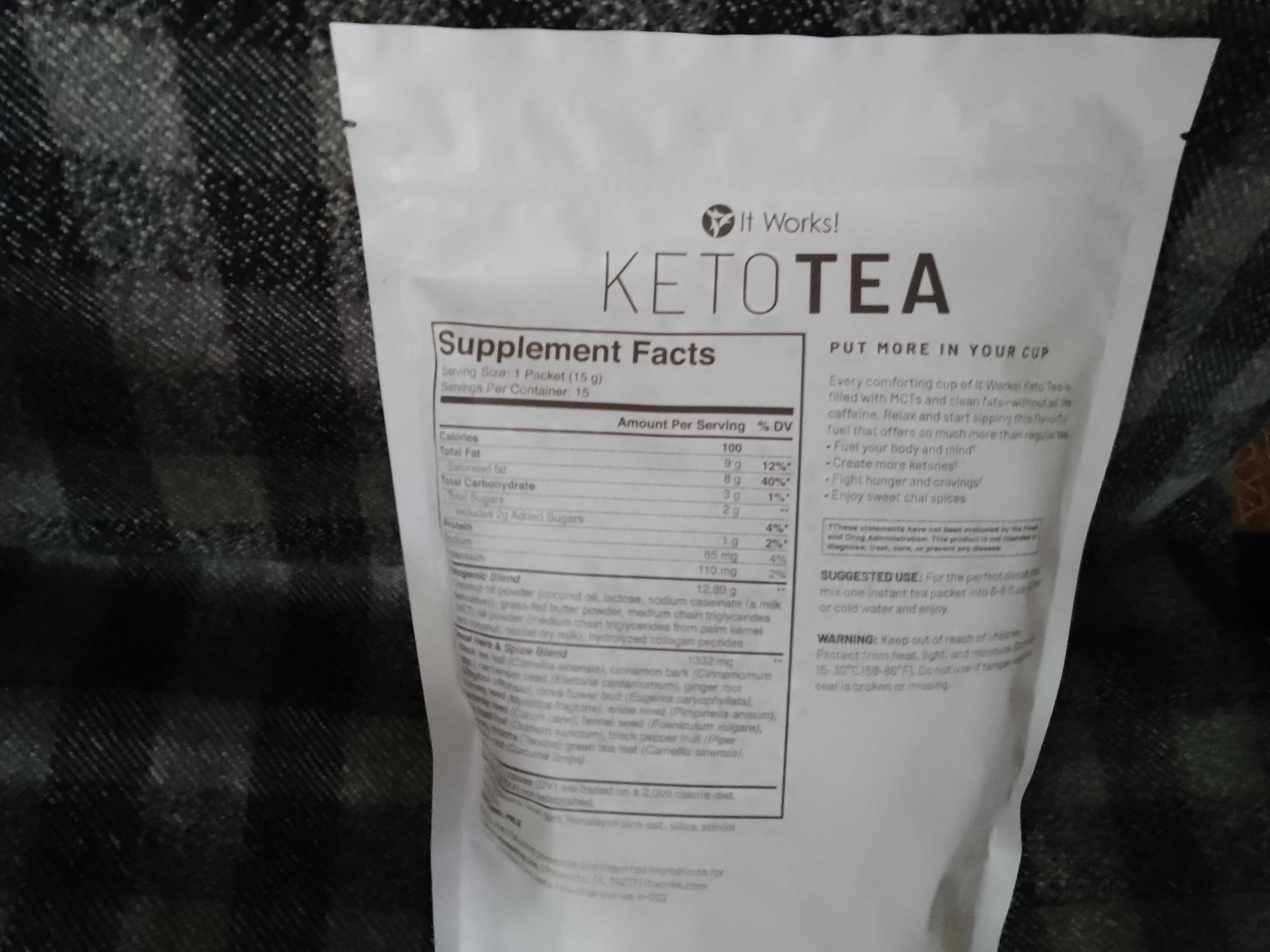 Чай для похудения ( америк.)с витаминами " Keto  tea "