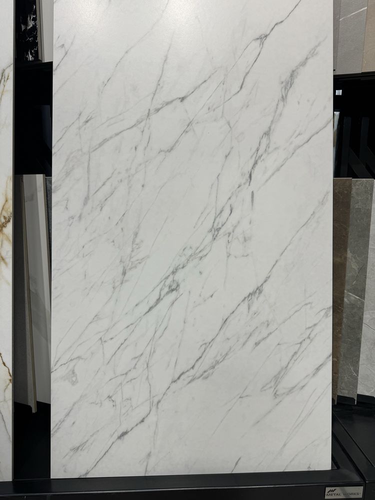 Płytki Elite white gres 119,8 x 59,8 cm szkl. rekt. mat Calacatta