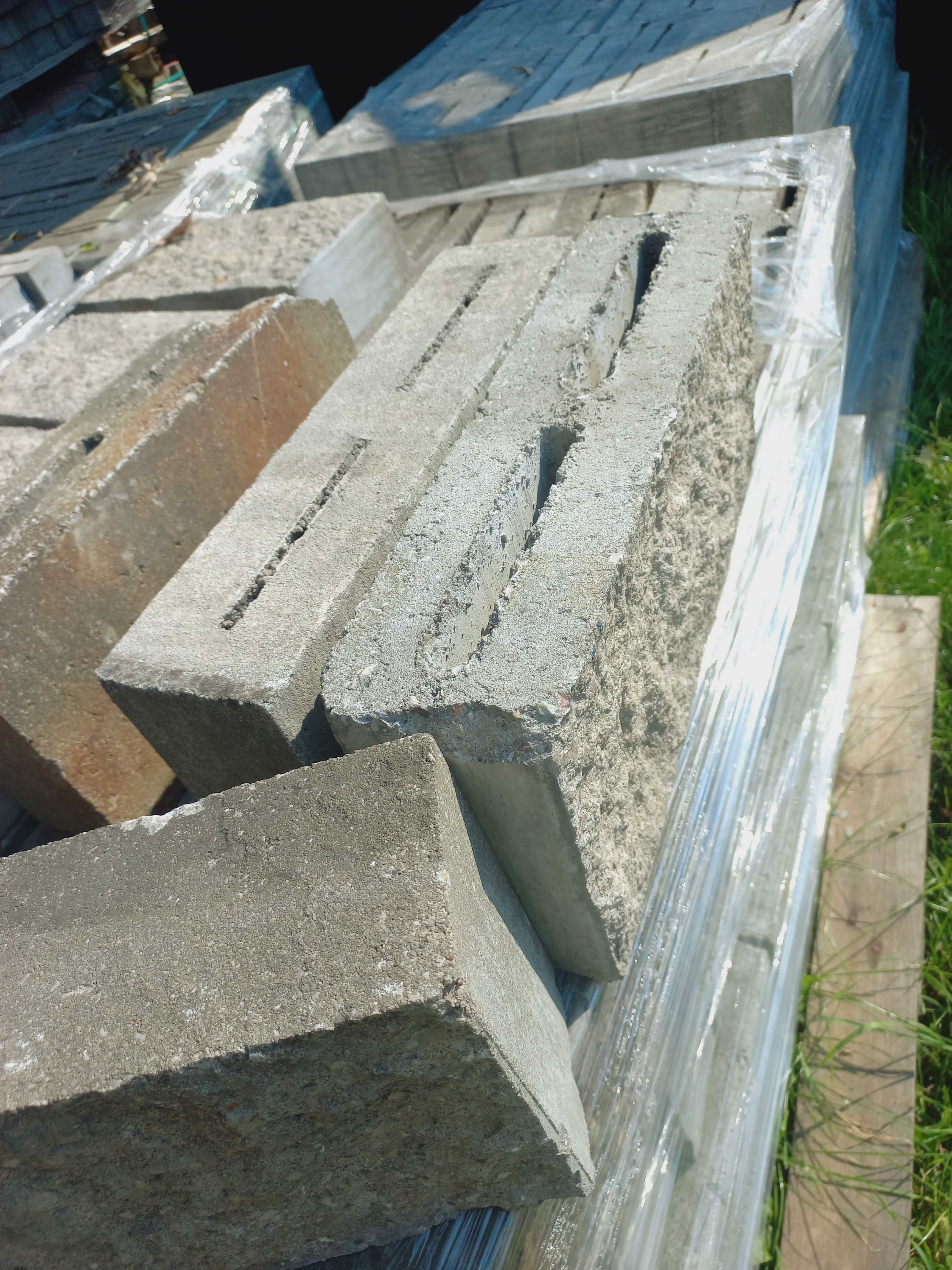 bloczki betonowe łupane