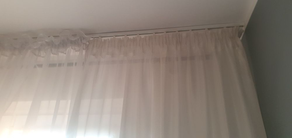 Zasłona dekoracyjna biała 2szt