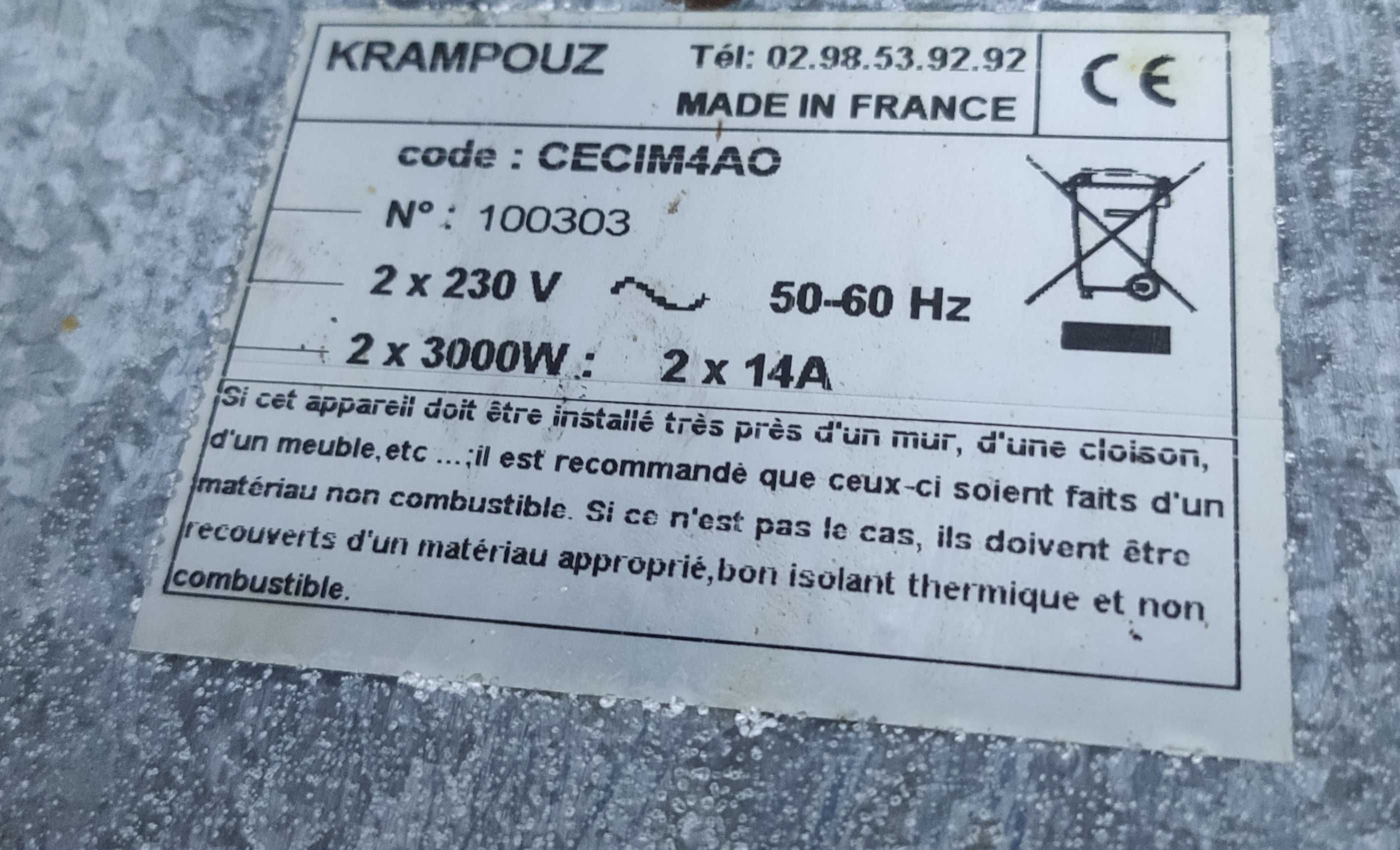 Блинница профессиональная 2-х постовая KRAMPOUZ (Франция). ТОРГ