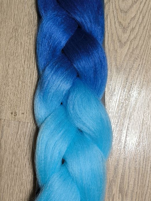 Канекалон двухколірний. Волосся накладне для плетіння. Коса накладна