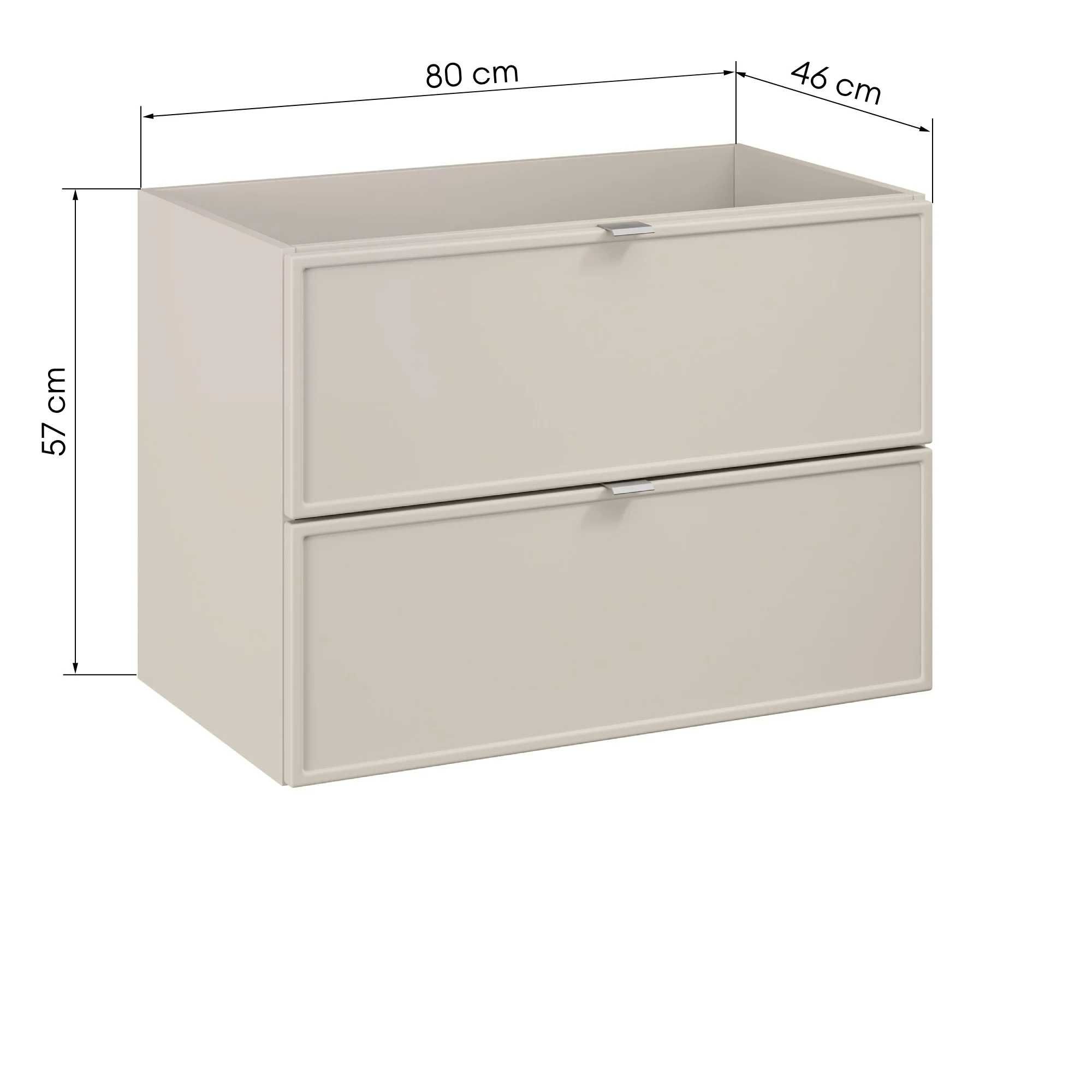 ZZ1370 - Szafka pod umywalkę 80 cm, kaszmirowa
