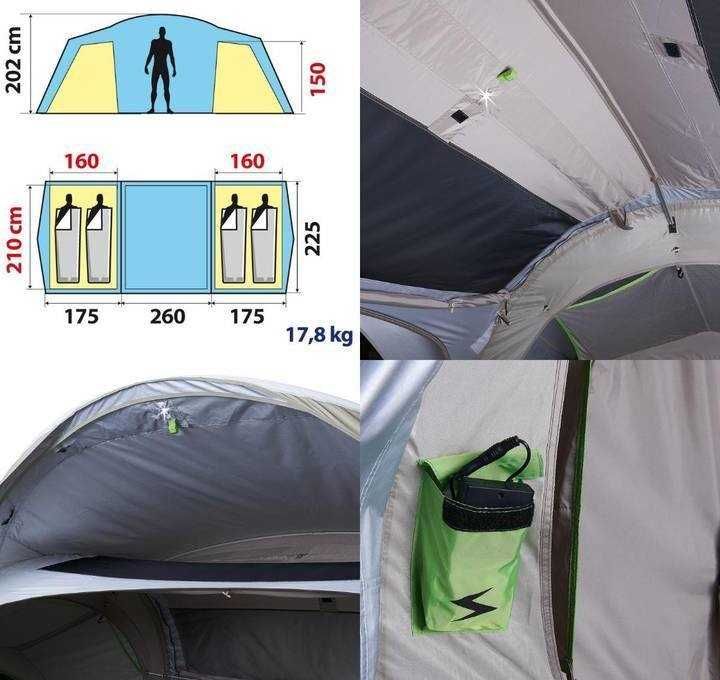 Tenda quechua family 4.2 Seconds XL illumin fresh