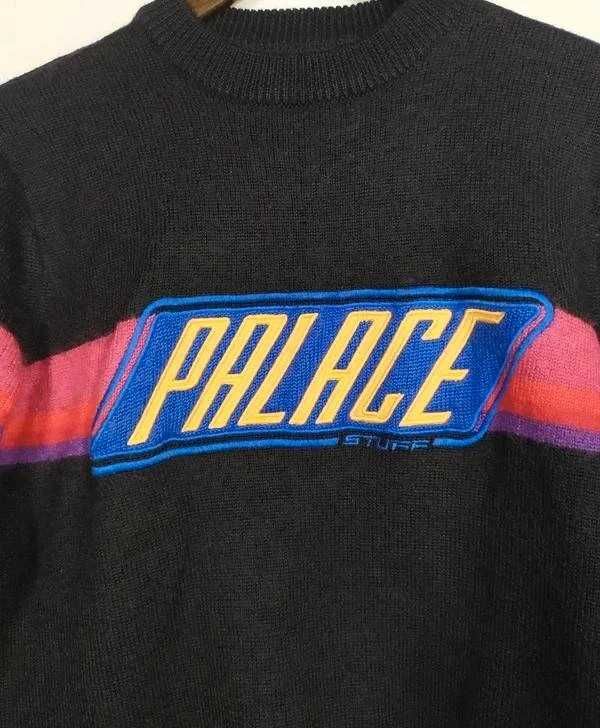 Palace Stuff Knit Black sweter damski S/M wełna