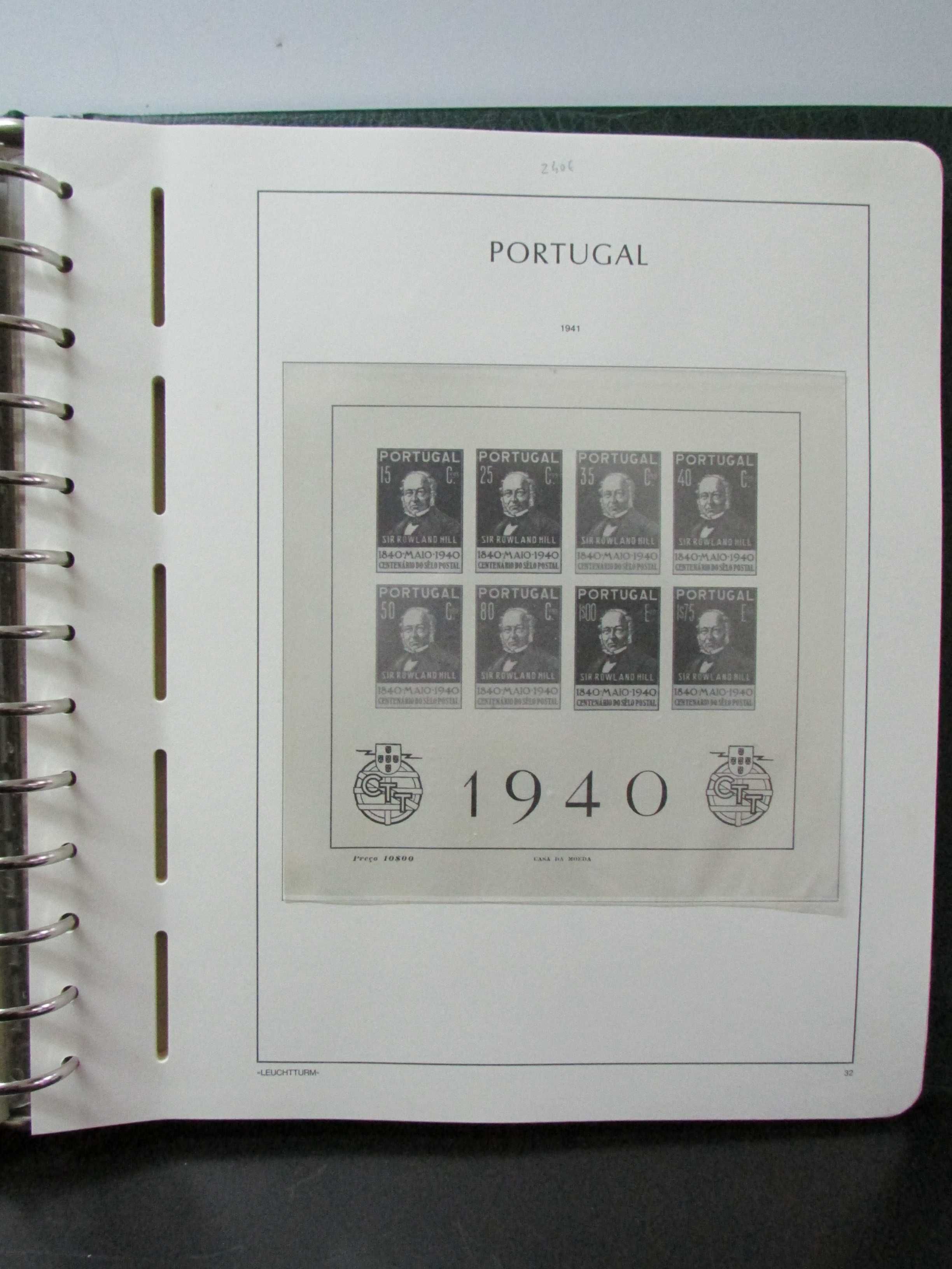 Leuchtturm: Álbum Selos Portugal (de 1910 a 1964) + 68 folhas vazias