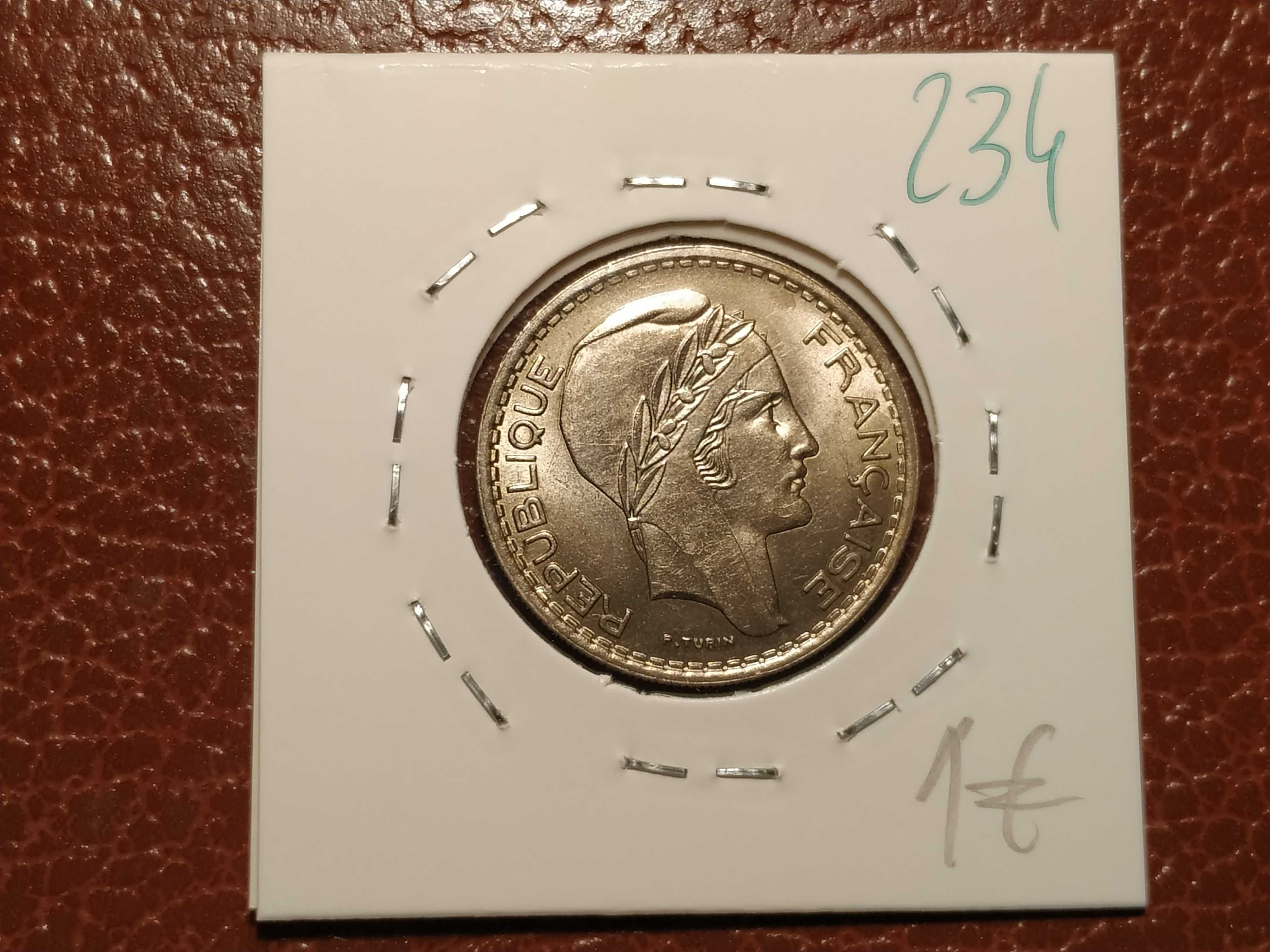 234 França - moeda de 10 francos de 1947