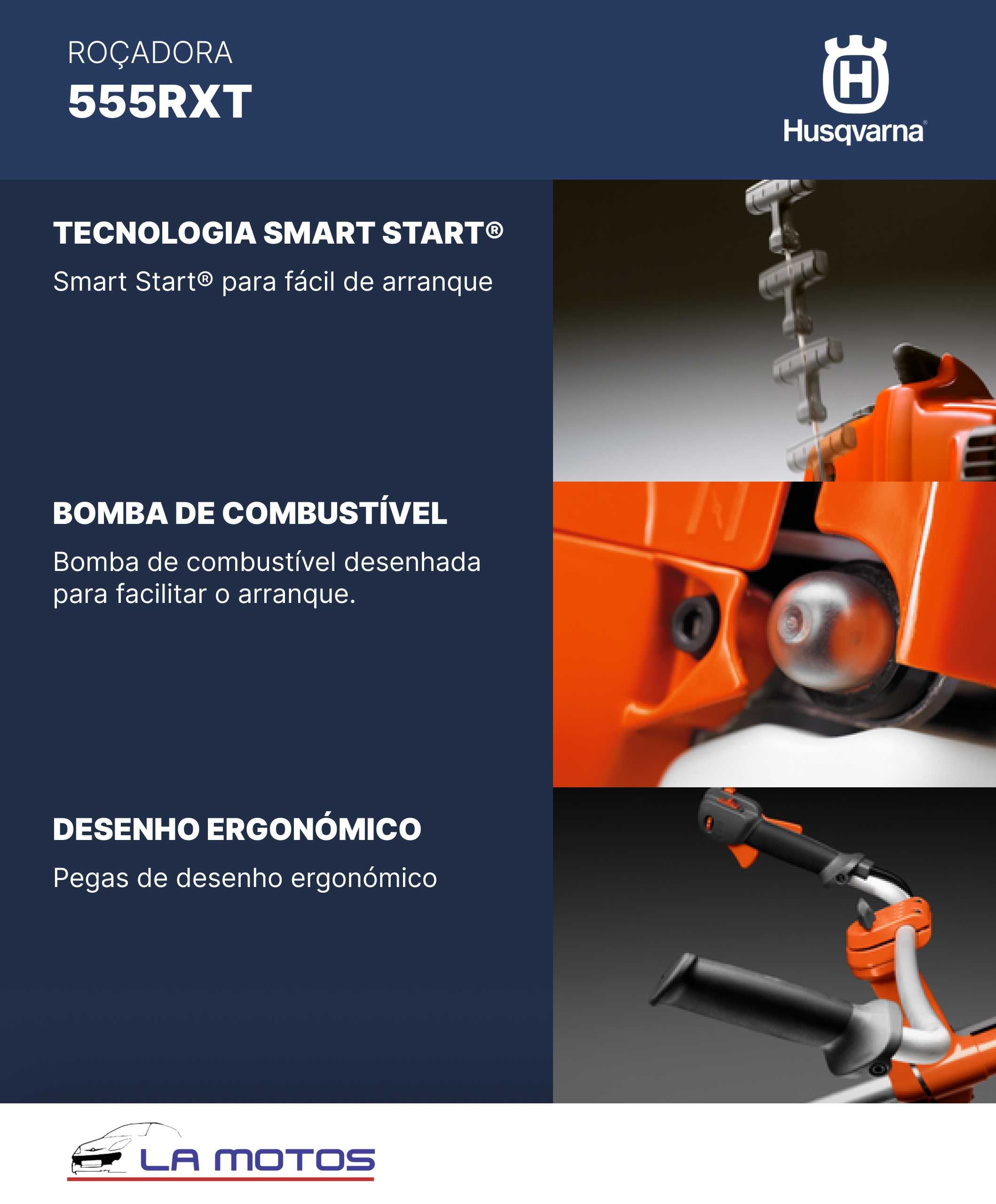 Roçadora Profissional Husqvarna 555RXT