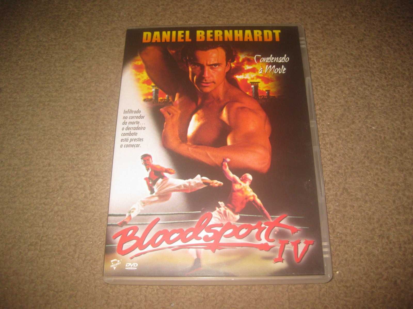 DVD "Bloodsport 4: Condenado á Morte" com Daniel Bernhardt/Raro!