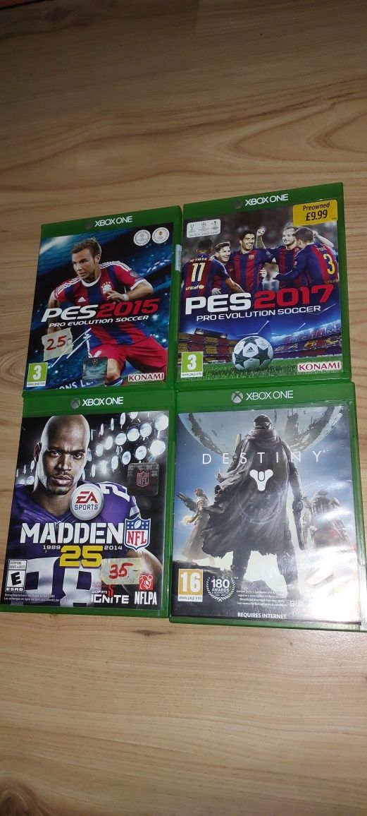 Gry na xbox one, PES15 i 17, Madden, Destiny