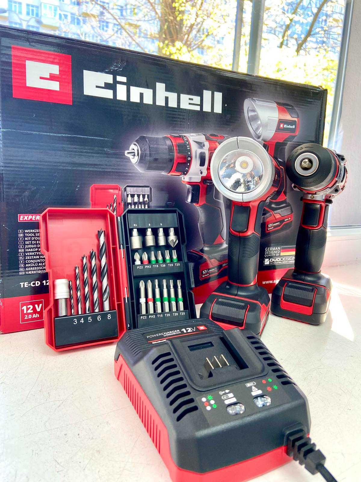 Шуруповерт аккумуляторный Einhell TE-CD 12/1 Li +22+CL