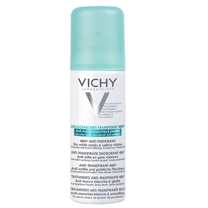 Vichy antyperspirant w sprayu 48h przeciw śladom na ubraniach 125ml